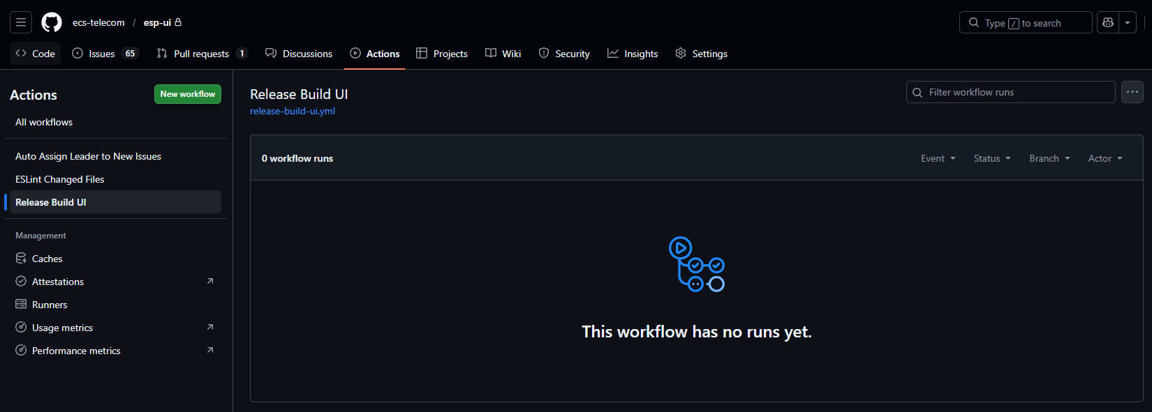 Release Build UI | ESP Open Docs